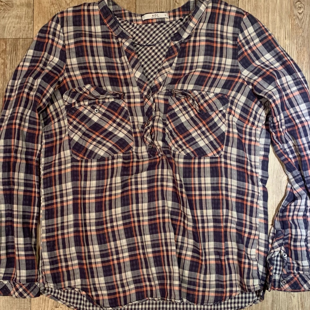 Button Up Plaid Shirt